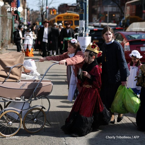 US-RELIGION-JUDAISM-PURIMScenes of celebration of Purim in the Williamsburg area of the Brookl...jpg